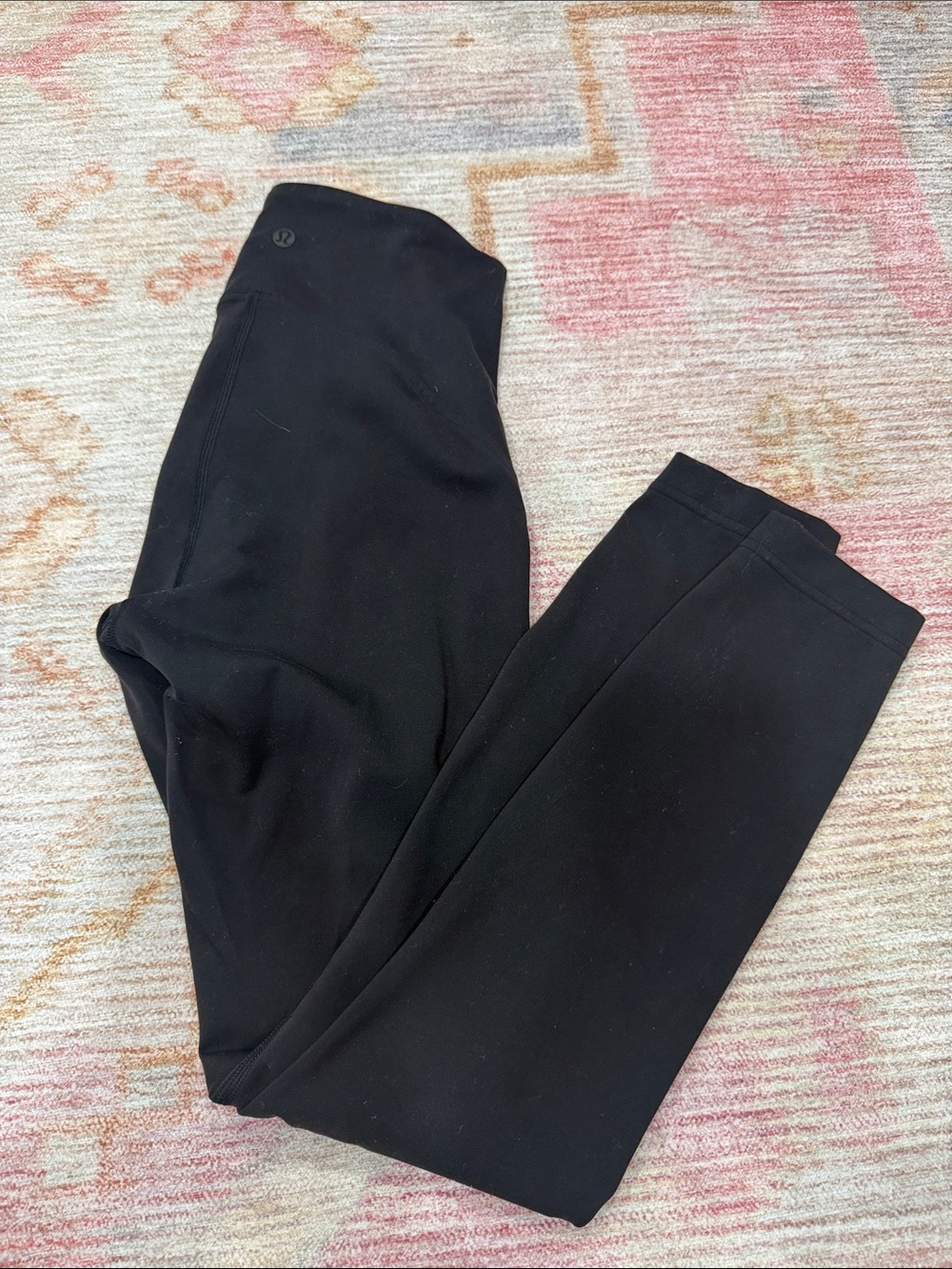 lululemon In still high rise Black Leggings 25” size 4